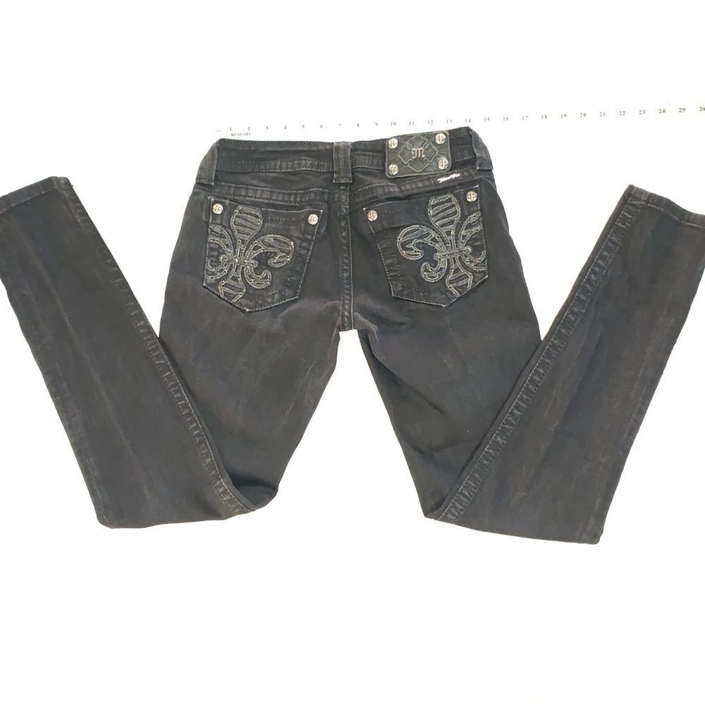 Miss Me 28 Black Stretch Skinny Jeans